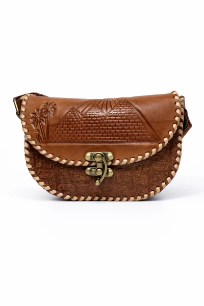 Handgravierte Ledertasche